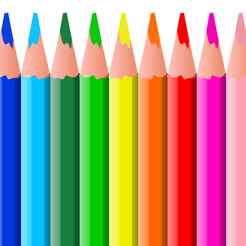 dessin de crayons de couleur